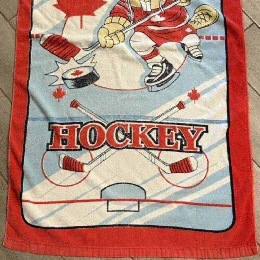 Vintage Vancouver Canadians Hockey Beach Towel
